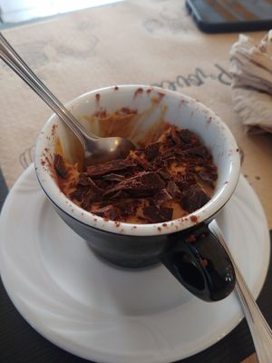 Peanut - coconut dessert at Bahía Verde in Tenerife