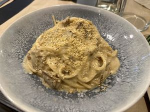 Spaghetti Carbonara  at Bahía Verde in Tenerife