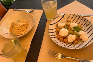 Cashew & Pepe and Homemade sweet potato gnocchi at Bahía Verde in Tenerife