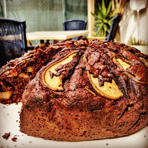 Bizcochon de peras y chocolate negro at Bahía Verde in Tenerife