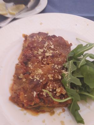 Vegan Lasange at Bahía Verde in Tenerife