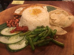 Nasi Lemak basic set  at Double Durian - Lavender in Central Singapore