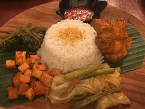 Nasi Padang with Rendang Mutton  at Double Durian - Lavender in Central Singapore