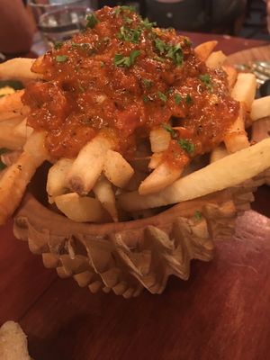 Bolognese fries at Double Durian - Lavender in Central Singapore