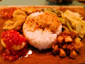 Yummy rendang mutton padang at Double Durian - Lavender in Central Singapore