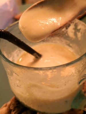 Double durian bomb. Made with real durian at Double Durian - Lavender in Central Singapore