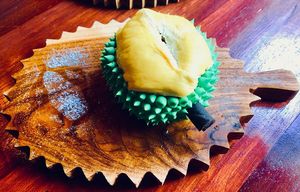 Spikey Musang King Cake at Double Durian - Lavender in Central Singapore