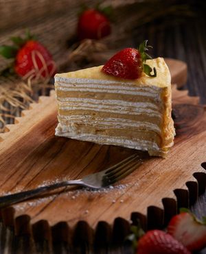 Over 20 layers of premium cream and MSW durian puree at Double Durian - Lavender in Central Singapore