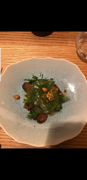 Menu noturno entrada 2 at Culina Hortus in Lyon