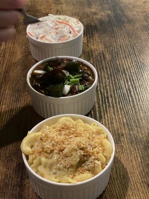 Cole slaw, chilli, Mac and cheese  #Veganuary at Umami Gorilla in Wilkes-barre
