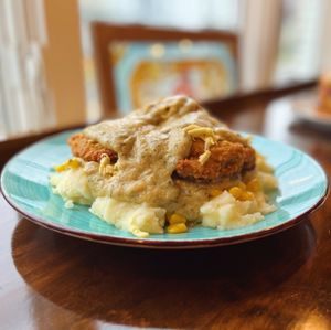 kfc plate at Umami Gorilla in Wilkes-barre