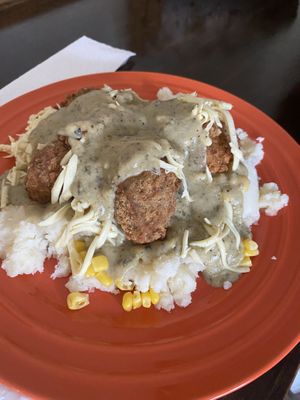 KFC bowl  at Umami Gorilla in Wilkes-barre