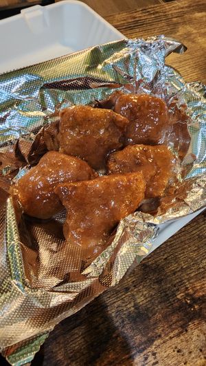 Peach habanero popcorn chicken at Umami Gorilla in Wilkes-barre