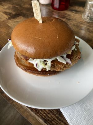 Colonial chik’n sandwich  at Umami Gorilla in Wilkes-barre