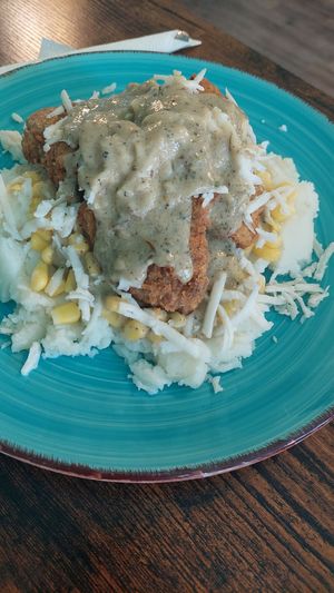 KFC bowl will give you the idea, enough for two, wonderful savory flavors at Umami Gorilla in Wilkes-barre