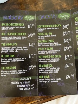 Menu  at Umami Gorilla in Wilkes-barre