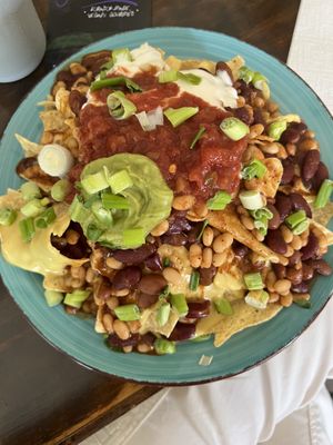 Nachos with chili! Something on EVERY chip just the way I like it!  at Umami Gorilla in Wilkes-barre