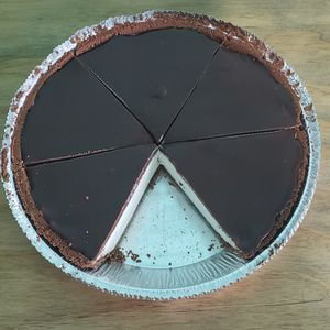 Original Cheesecake with Ganache Topping 
100% vegan  at Umami Gorilla in Wilkes-barre