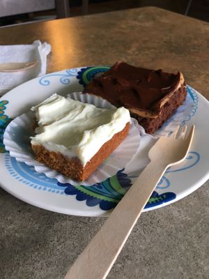 Chocolate Peanut-Butter Bar and Pumpkin Bar at Umami Gorilla in Wilkes-barre