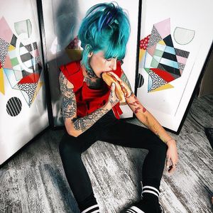 Are you stress eating?
А ты заедаешь стресс? at The Slice Pizza in Moscow