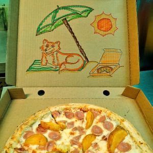 Лето такое лето)
Summer is summer)
 at The Slice Pizza in Moscow