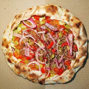 Новые галеты Рататуй. Одна веганская, другая вегетарианская)
New Ratatouille galettes. One vegan, one vegetarian. at The Slice Pizza in Moscow