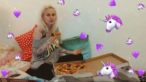 I'm happy at home)
А мне и дома хорошо) at The Slice Pizza in Moscow