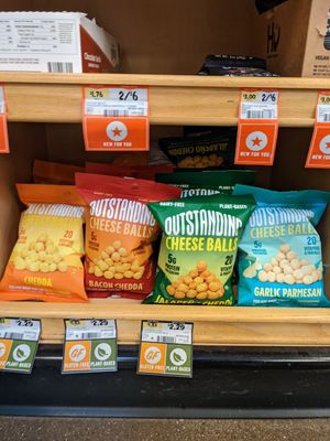 Vegan cheese balls at checkout at Sprouts Farmers Market - Disc Dr in Sparks