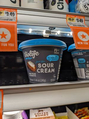 Vegan sour cream at Sprouts Farmers Market - Disc Dr in Sparks