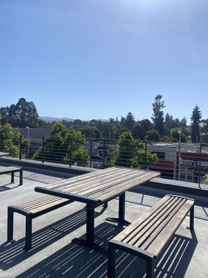 Outdoor Seating Available on Top/Parking Level  at Sprouts Farmers Market - Broadway in Oakland