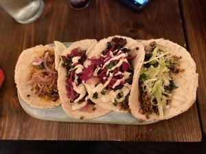 Tacos! at Charly's Vegan Tacos in Miami