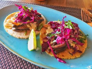 Smoked Portabella Tacos at Charly's Vegan Tacos in Miami