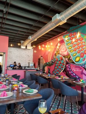 Inside at Charly's Vegan Tacos in Miami