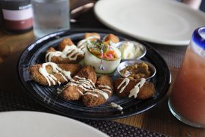 Avocado fries at Charly's Vegan Tacos in Miami