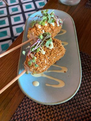 Elote at Charly's Vegan Tacos in Miami