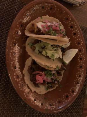 Taco Trio at Charly's Vegan Tacos in Miami