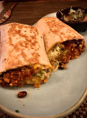 Burrito. at Charly's Vegan Tacos in Miami