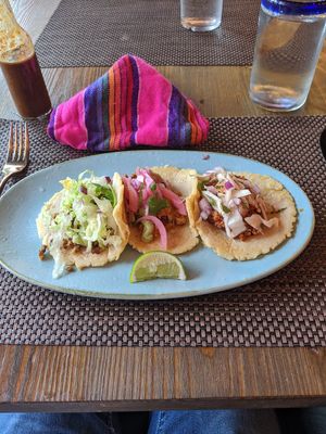 Signature Miami tacos at Charly's Vegan Tacos in Miami