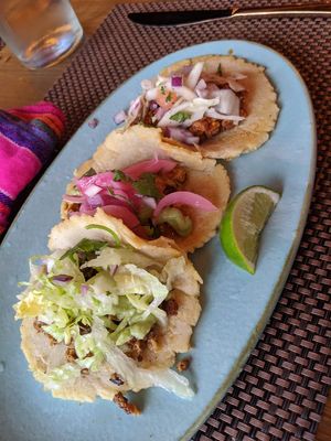 Signature Miami tacos at Charly's Vegan Tacos in Miami