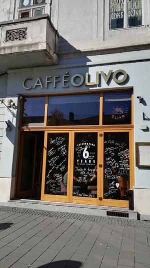 Outside at Olivo in Cluj-napoca