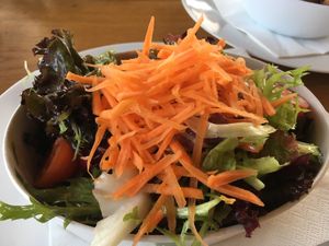 vegan salad at Heckers in Grundau