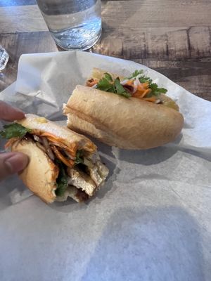banh mi with tofu (bread is the star!)  at Pho Van in Pittsburgh
