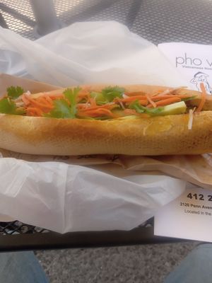 Tofu banh mi at Pho Van in Pittsburgh