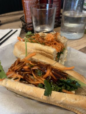 Tofu banh mi- ask for no butter on the bread   at Pho Van in Pittsburgh