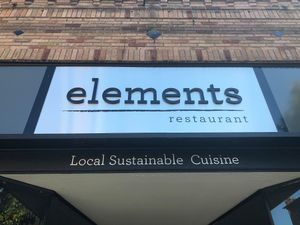 Sign at Elements in Vancouver