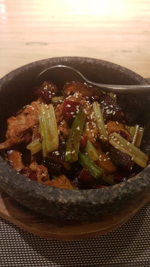 Tofu and veggies at Shàng Shàn Shū Shí in Macau