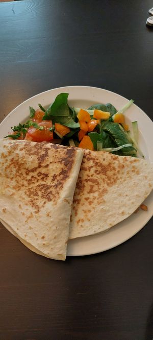 Quesidillas at The Herb Garden in Buxton
