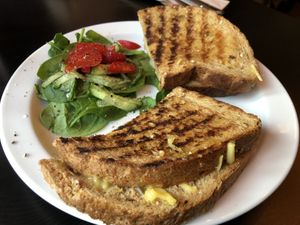 Cheese (vg) toastie  at The Herb Garden in Buxton
