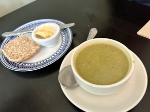 Soup of the dayy  at The Herb Garden in Buxton