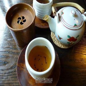 Japanese tea. at Hachinoki in Kamakura